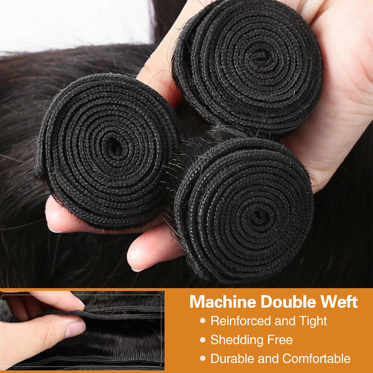 RECIFEYA fits sew-in, quick weave, wigs, or ponytails