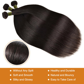 RECIFEYA natural black straight hair can be curled for versatile looks