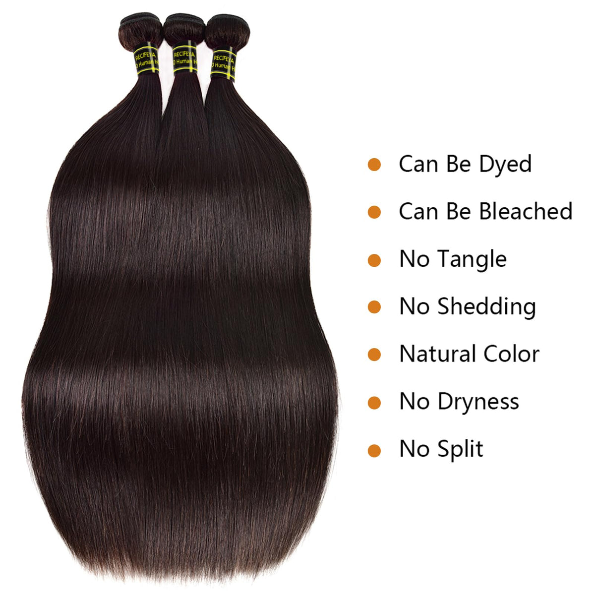 RECIFEYA straight bundles double-machine weft for durable fullness