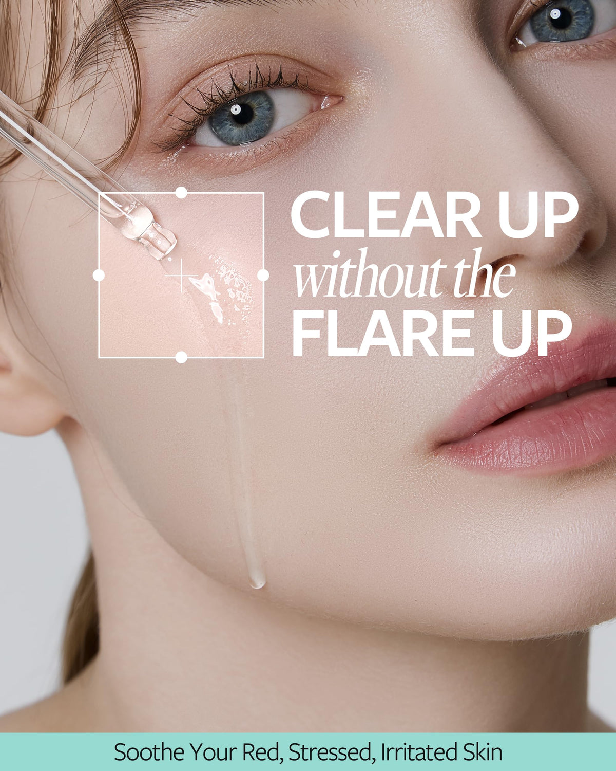 RE:CIPE Azelaic Acid 10 ampoule application closeup shows quick absorption