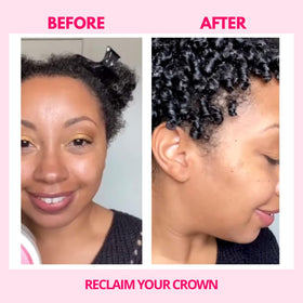 Reclaim Your Crown hair-strength supports healthier strands and reduced breakage after styling.