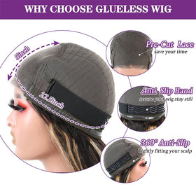 Recomtic 1B/27 colored lace front wig blends color for daily-to-evening looks