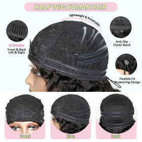 Recomtic Burmese curly half wig suitable for daily use