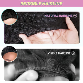 Recomtic half wig Burmese curly lightweight breathable cap