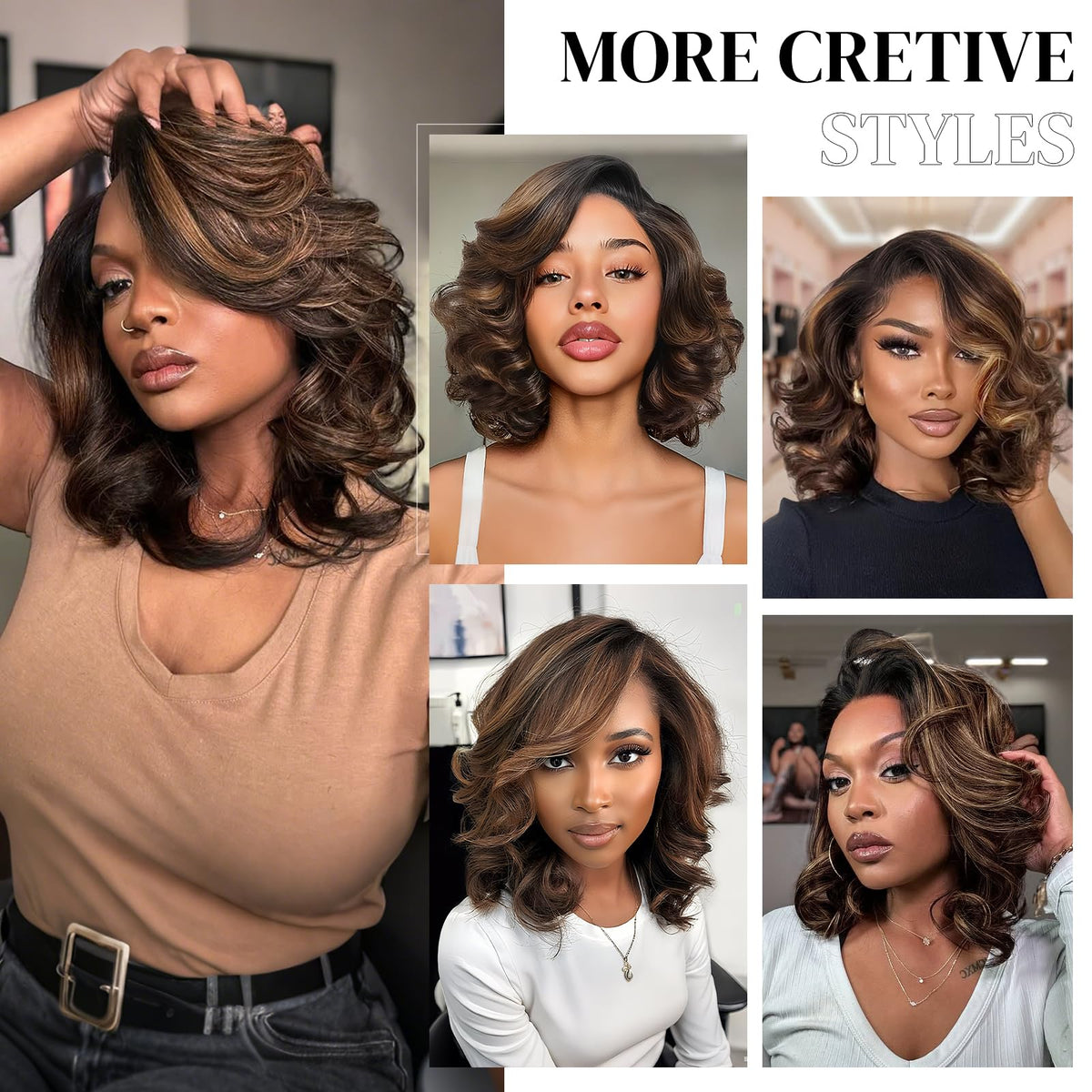 RECOOL daily wear bob wig with soft texture for lasting use