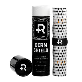 Recovery Aftercare Derm Shield clear tattoo bandage protects new ink discreetly.