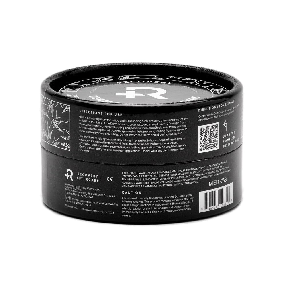 Recovery Derm Shield Bangers professional kit for tattoo artists.