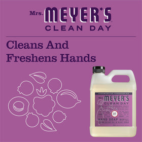 Mrs. MEYER'S recyclable packaging supports sustainable home care.