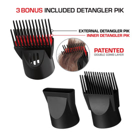 Red by Kiss Detangler Dryer Plus 2-heat-2-speed controls tailor results
