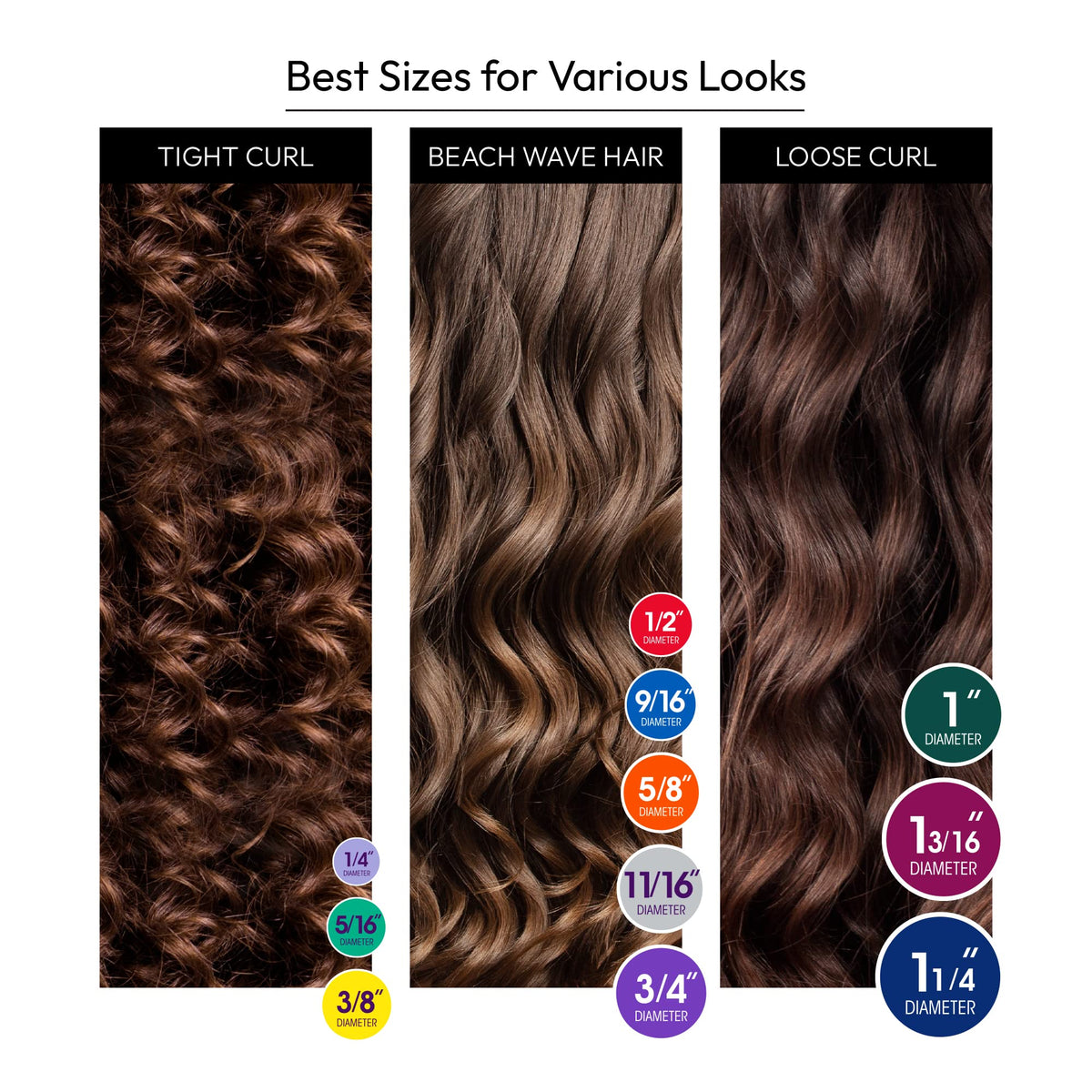 Multiple shapes in Red by Kiss Flexi Rods enable varied looks.