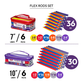 Compact travel bag for Red by Kiss Flexi Rods makes styling on the go easy.