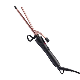 Red by Kiss Curling Iron Pencil 1.25in ceramic barrel close-up for even heat.