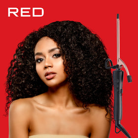 Red by Kiss Curling Iron Pencil 1.25in compact design for on-the-go styling.