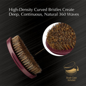 Red by Kiss soft high-density bristles close-up providing gentle scalp stimulation