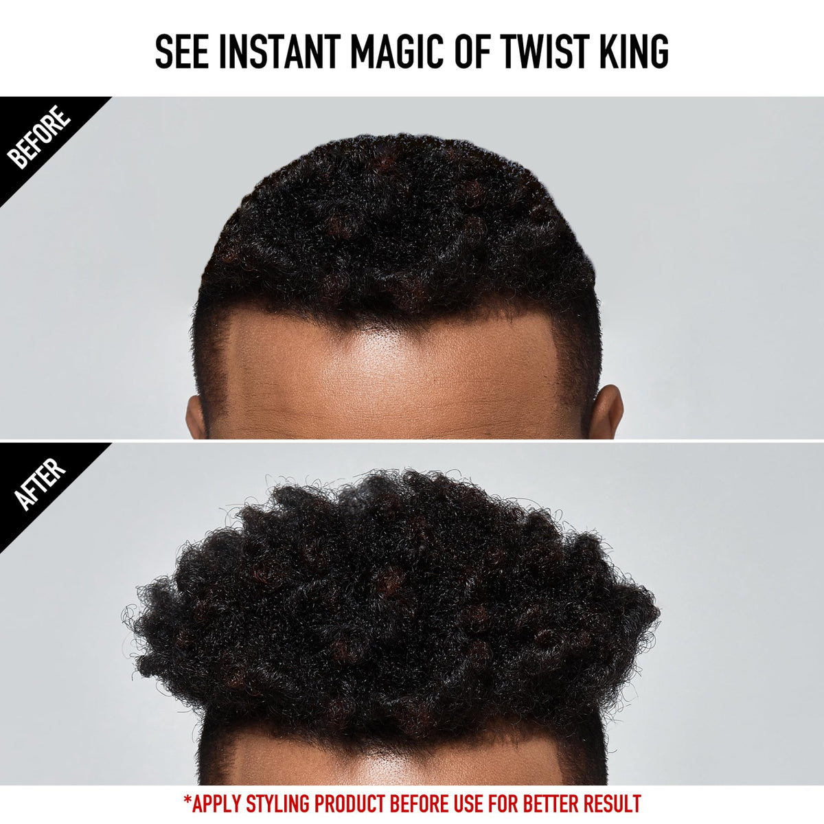 Red by Kiss Twist King curved shape guiding curls with comfort