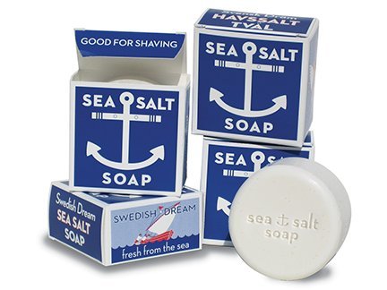 Red Co. Swedish Dream Sea Salt Bath Soap bars, invigorating cleanse with mineral-rich sea salts.