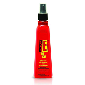 Red-E To Go all-in-one hair treatment bottle for daily frizz control.