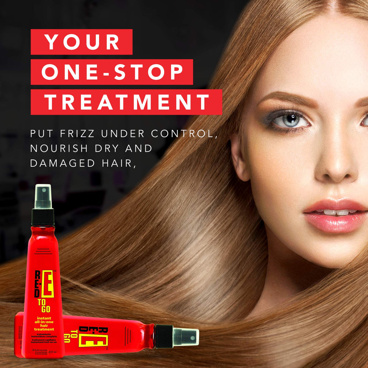 Red-E To Go ingredients—aloe, chamomile, rosemary—for natural nourishment.