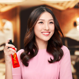 Hair looks silky and manageable after using Red-E To Go.
