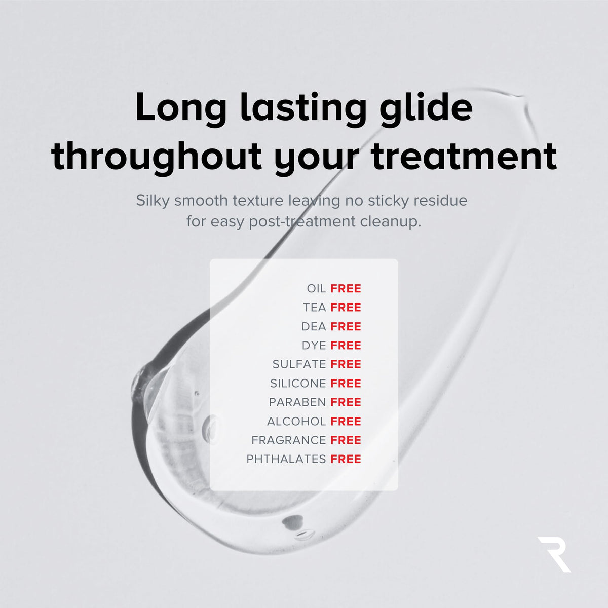 RED Medical Supplies conductive gel provides smooth glide during facial device applications