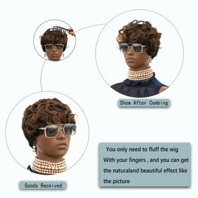 RED PIXIE layered waves add volume and easy restyling