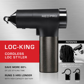RED Pro ergonomic, lightweight design minimizes hand fatigue during styling.
