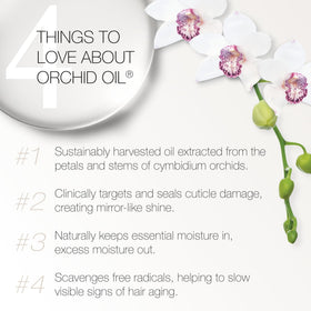 Redavid Orchid Oil ingredients featuring Cymbidium orchid complex for nourishment.