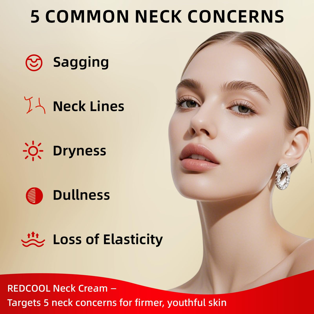 Redcool Neck Cream promoting smooth skin tone after consistent use