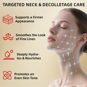 Redcool Neck Tightening Cream texture swatch indicating smooth absorption