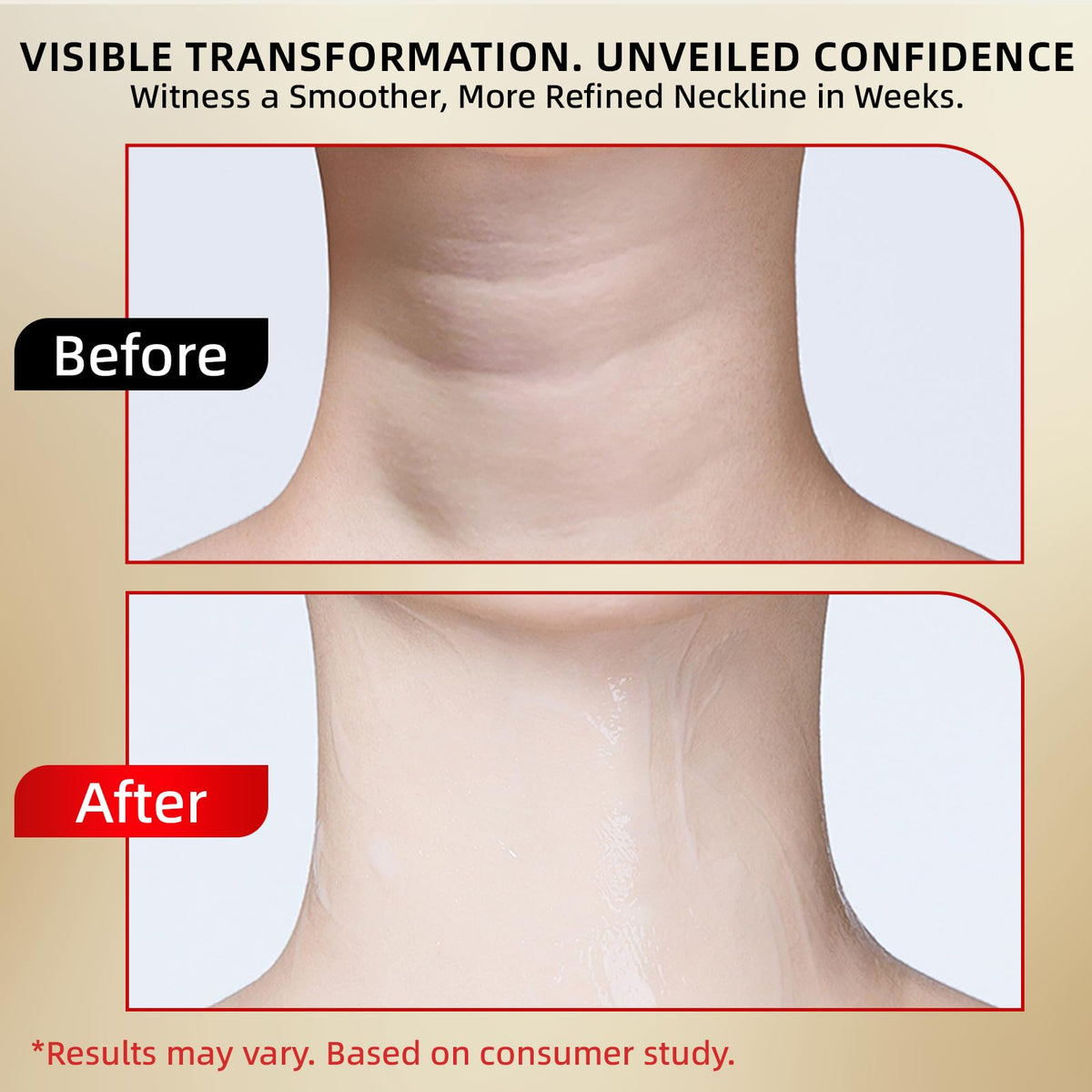 Redcool Retinol Neck Cream highlighting elasticity boost and contour support