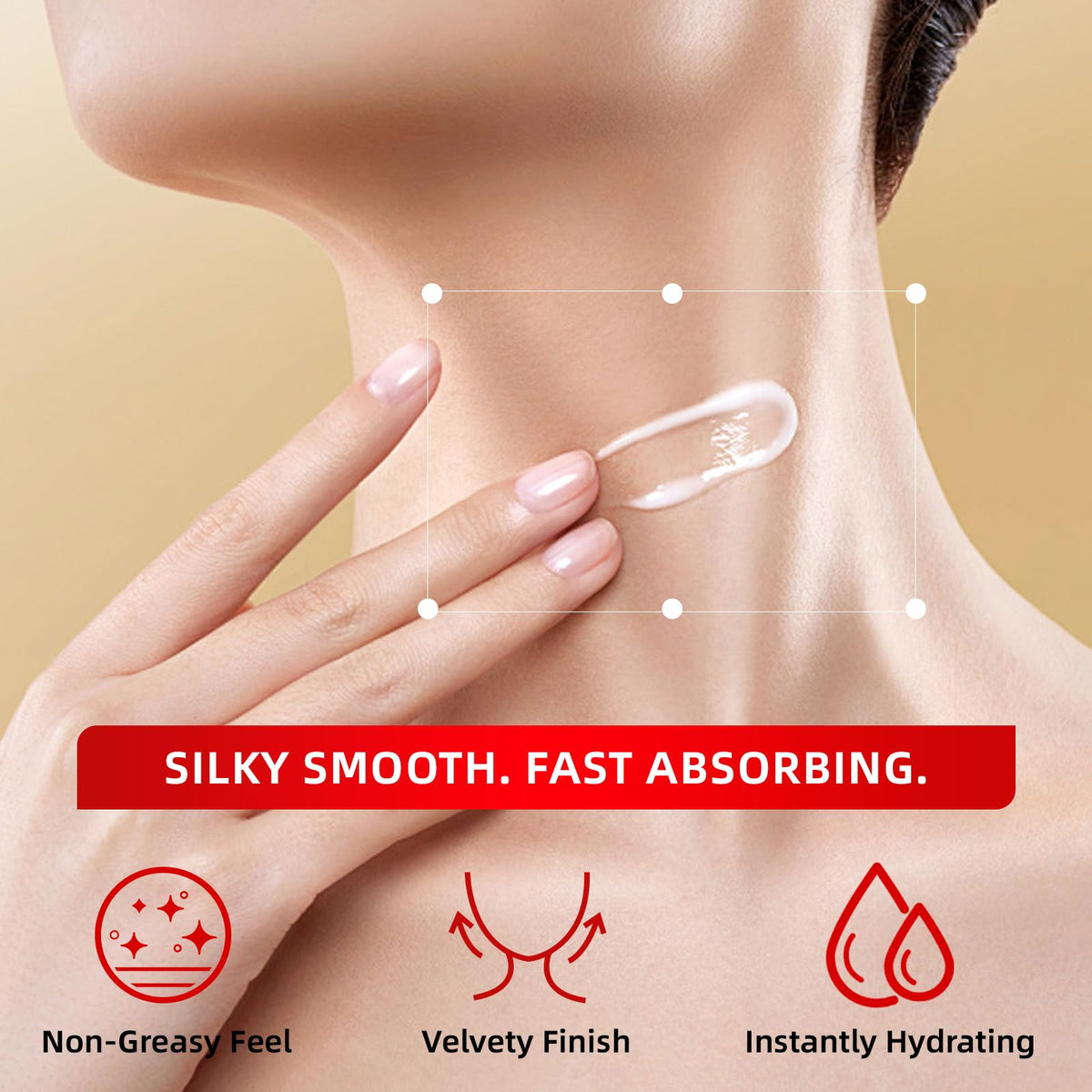 Redcool Retinol Neck Firming Cream pump dispenser for easy nightly application