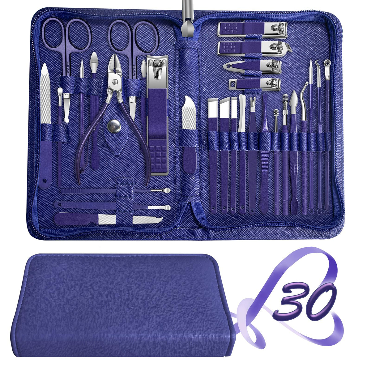 RedFlow 30-in-1 navy blue case for portable grooming.