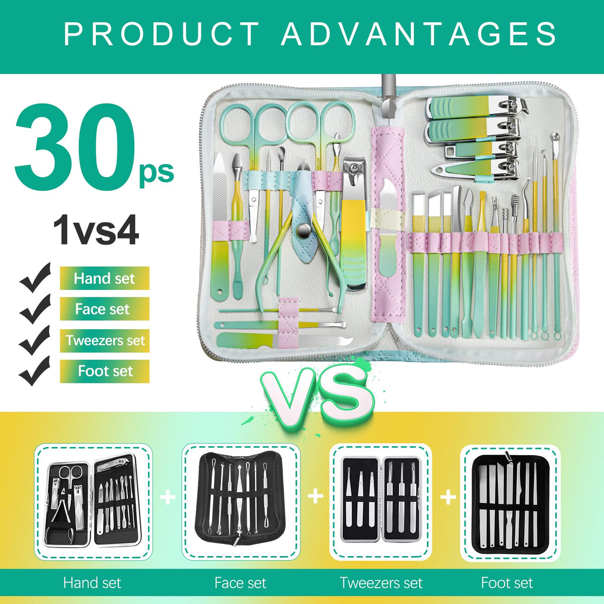 RedFlow nail care tools collection for comprehensive hand and foot grooming.