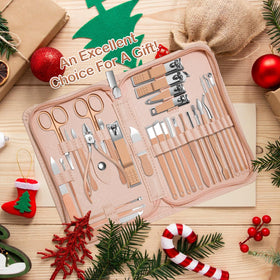 RedFlow rose gold gift-ready manicure set packaging