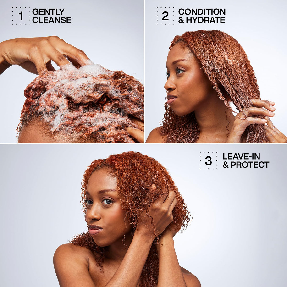 Redken Acidic Bonding Curls Shampoo ingredients panel on back of bottle