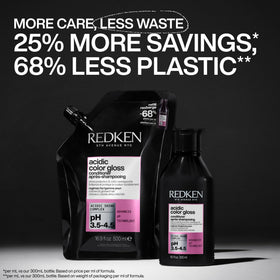 Redken Acidic Color Gloss Conditioner sulfate-free formula helps lock in color and shine.