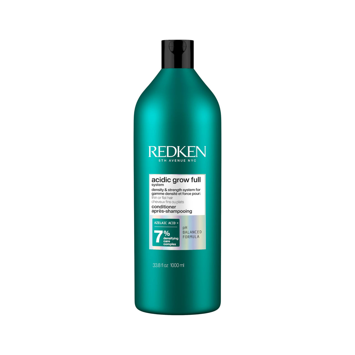Redken Acidic Grow Full Conditioner bottle front shows lightweight hydration for thinning hair