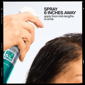 Final look of thicker-looking hair after using the full system