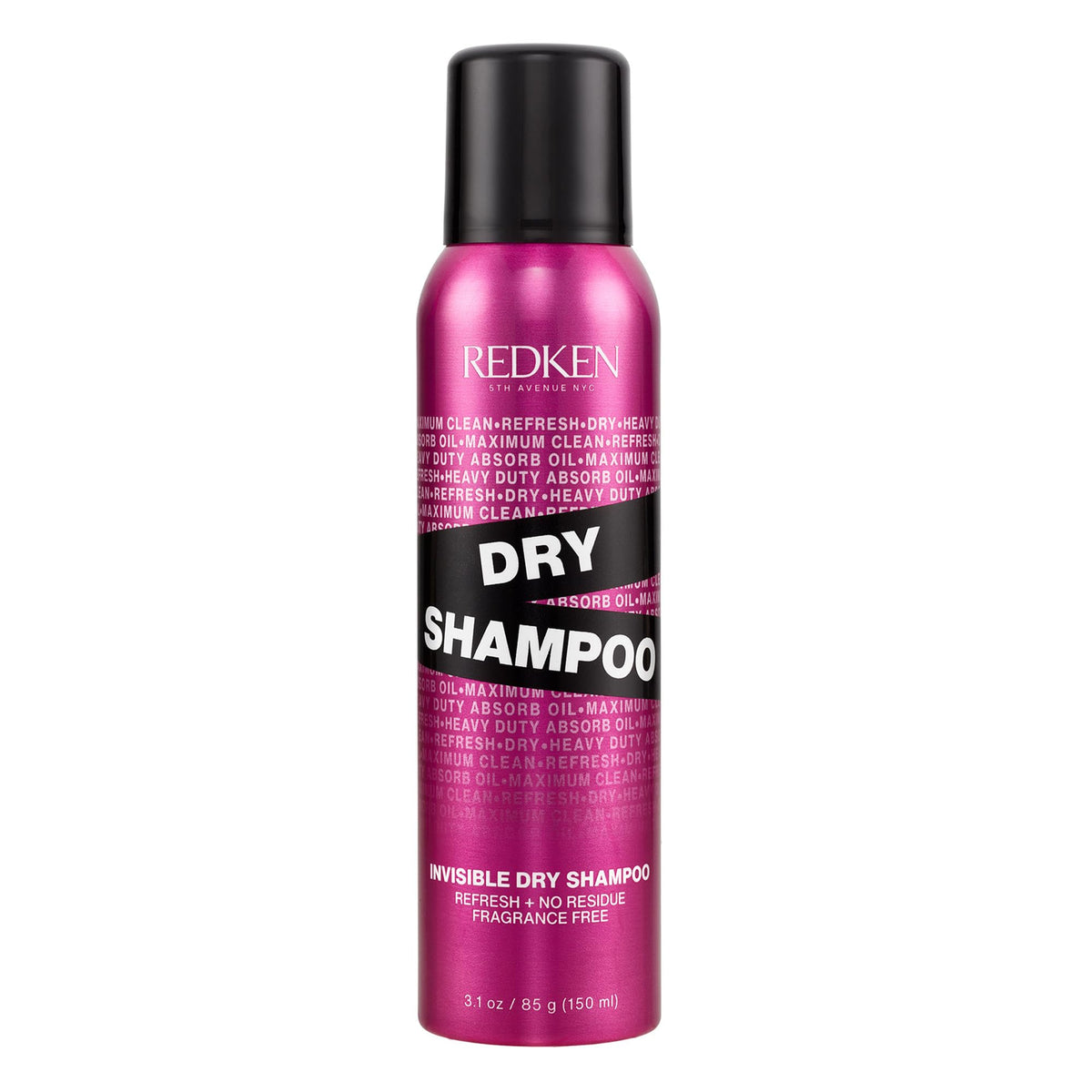 Redken Invisible Dry Shampoo sprays clear to prevent residue on hair