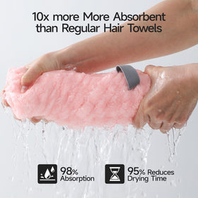 RedKiss pink towel wrap is easy to care for with cold wash