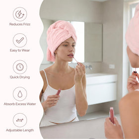 REDKISS extra-roomy feather-light turban supports all hair lengths