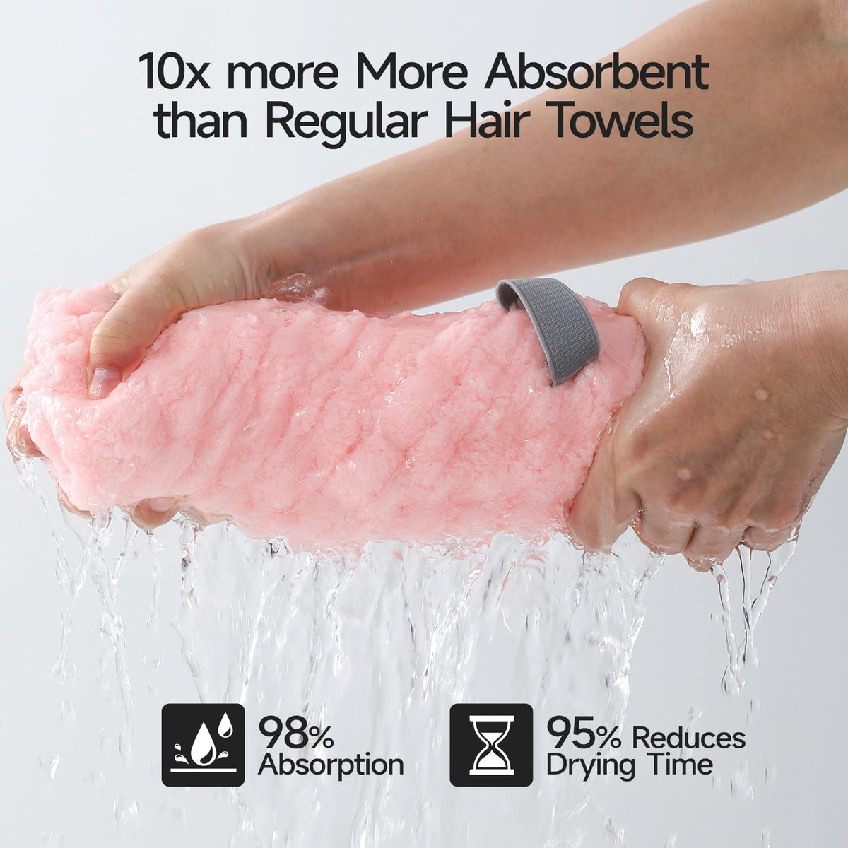 REDKISS quick-drying towel with high absorbency shorten drying time.