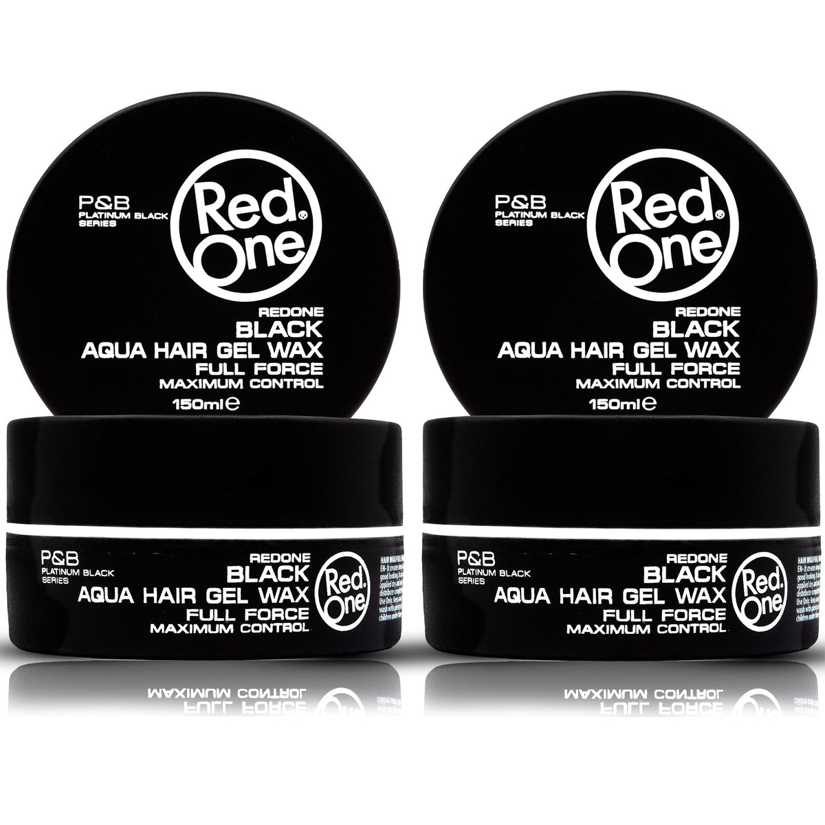 Redone Hair Wax Black 150ml 2-pack with strong hold and high shine for versatile styling