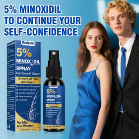 Redyuss Minoxidil scalp care setup suggests easy daily routine integration.