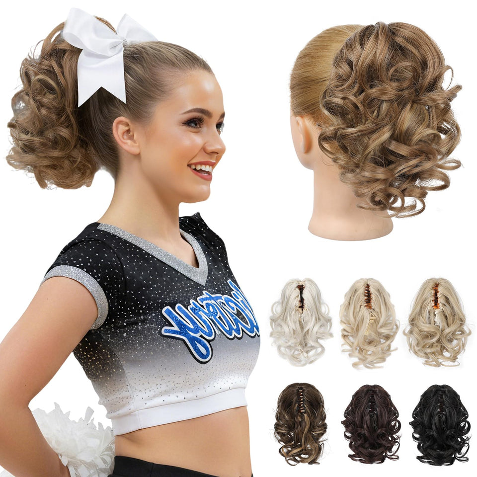REECHO 9-inch ponytail extension adds volume for daily styling.