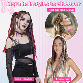 REECHO boho braid clip for cosplay, concerts, and themed parties