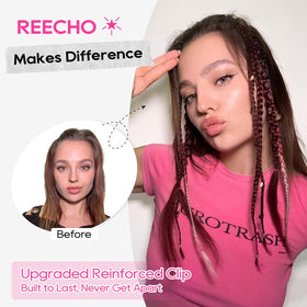 REECHO decorative braids worn loose add playful texture to daily looks