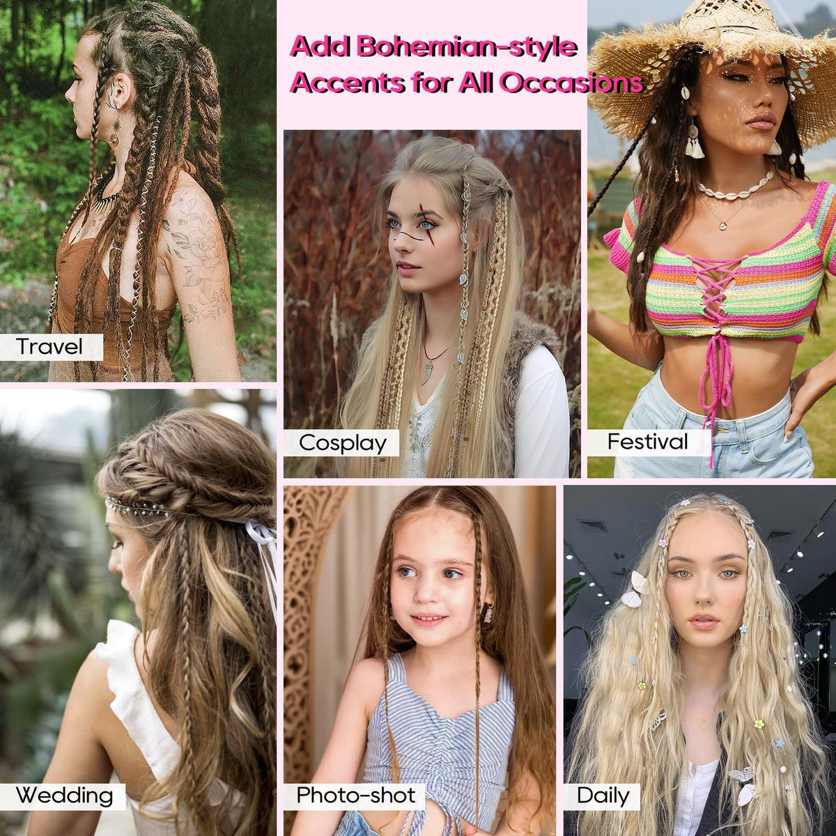 REECHO secure clip-in braid closure ensures all-day hold during events