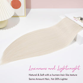 REECHO clip-in extensions application demo highlighting easy attachment and quick styling.