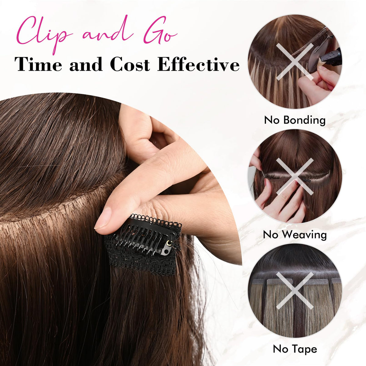REECHO extensions add fullness without salon commitment.